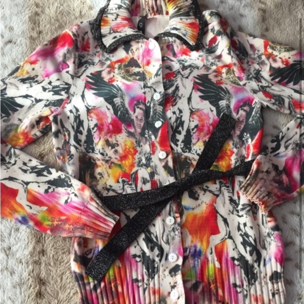 Vintage Graphic Cardigan Sweater